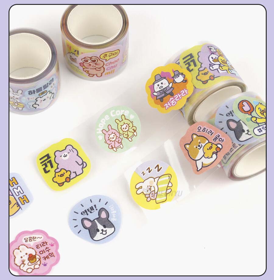 Stickers en Rollo Silly Talk Blue