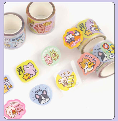 Stickers en Rollo Silly Talk Blue