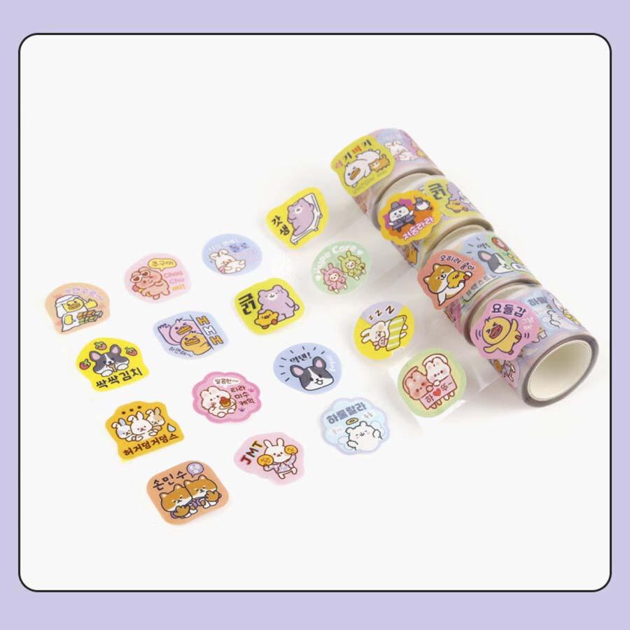 Stickers en Rollo Silly Talk Purple