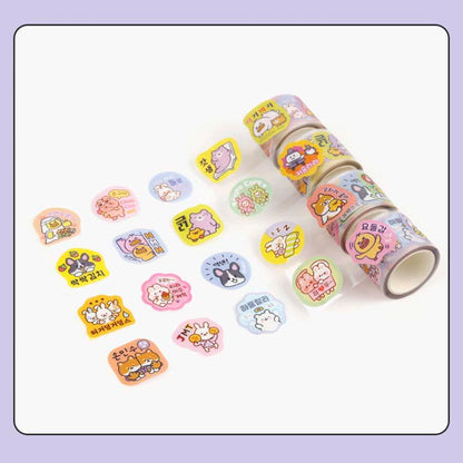 Stickers en Rollo Silly Talk Purple