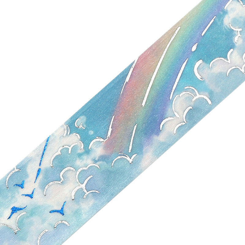 Washi Tape Foil Sky Illustrated Book Rainbow