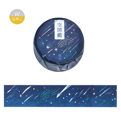 Washi Tape Foil Sky Illustrated Book Meteor