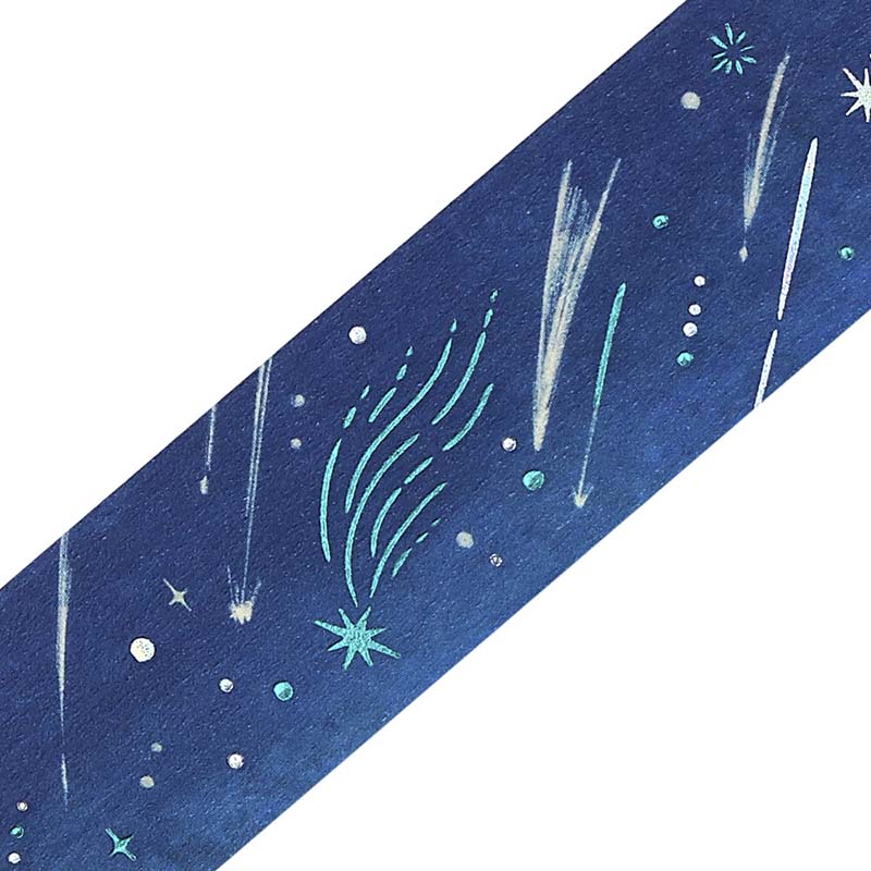 Washi Tape Foil Sky Illustrated Book Meteor