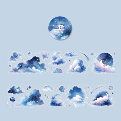 Stickers en Rollo Sky City Starry Cloud Dream