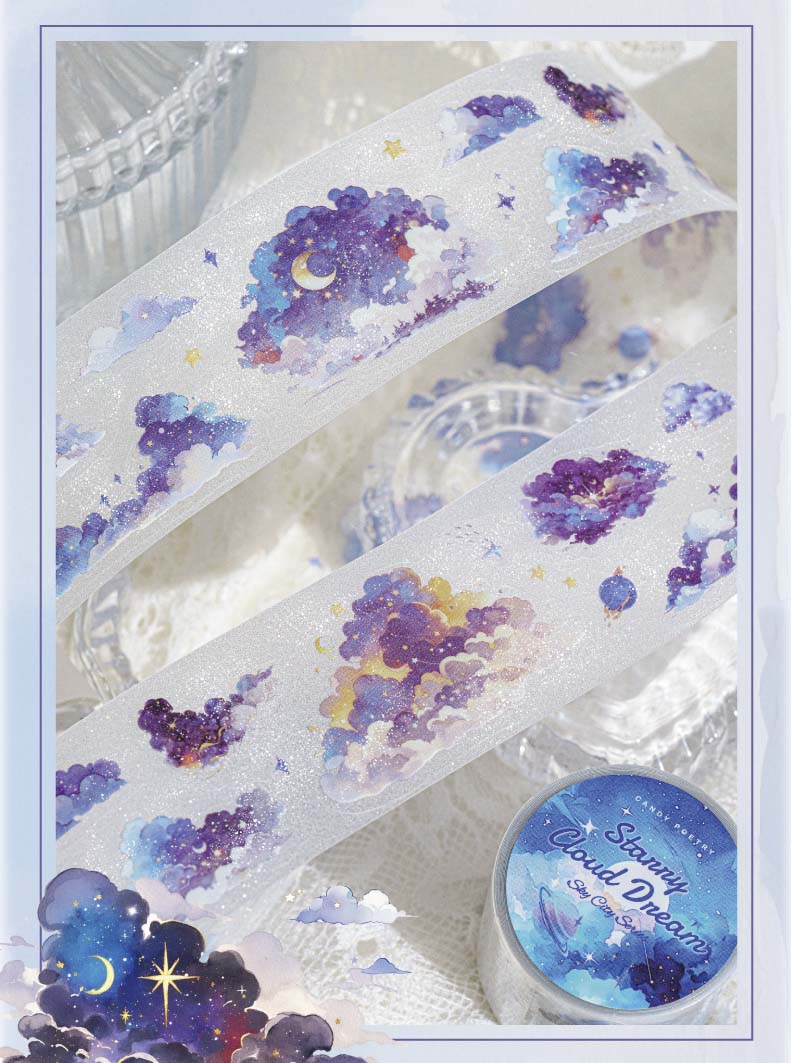 Stickers en Rollo Sky City Starry Cloud Dream