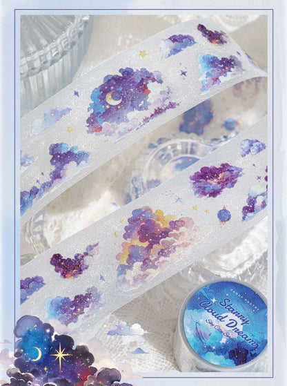 Stickers en Rollo Sky City Starry Cloud Dream