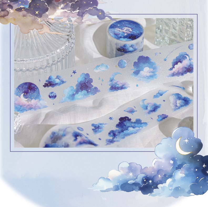 Stickers en Rollo Sky City Starry Cloud Dream