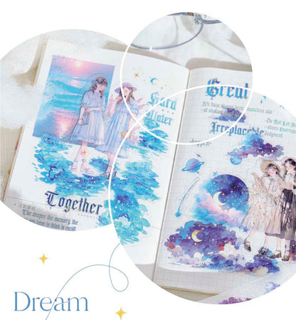 Stickers en Rollo Sky City Starry Cloud Dream
