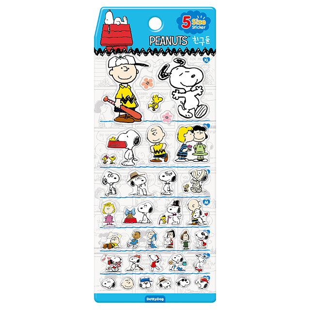 Stickers 5 Size Snoopy Friends