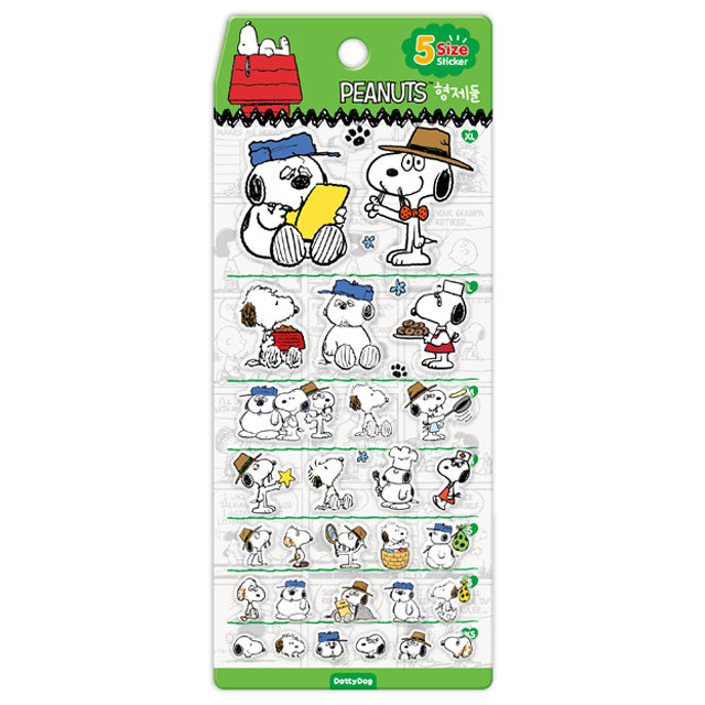 Stickers 5 Size Snoopy Brothers