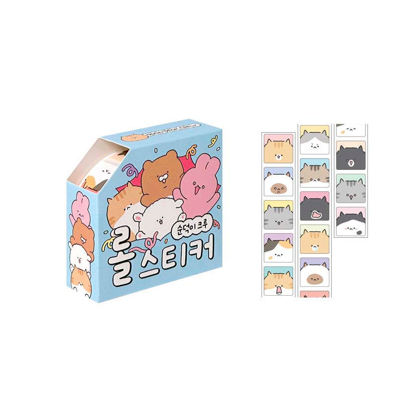 Stickers en Rollo Soonddeoki Crew Cats Blue