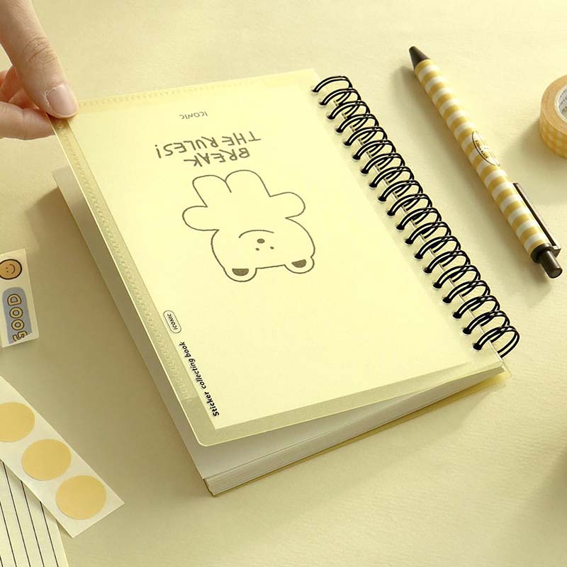 Álbum para Guardar Pegatinas Sticker Collecting Book Cream Yellow