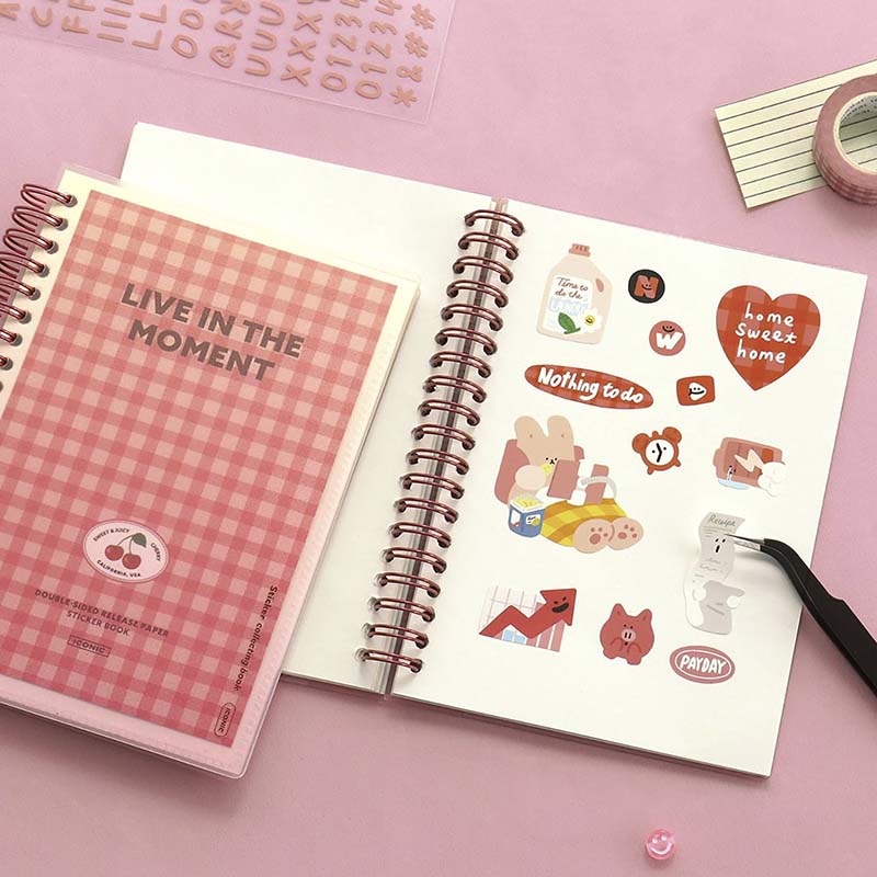 Álbum para Guardar Pegatinas Sticker Collecting Book Pink