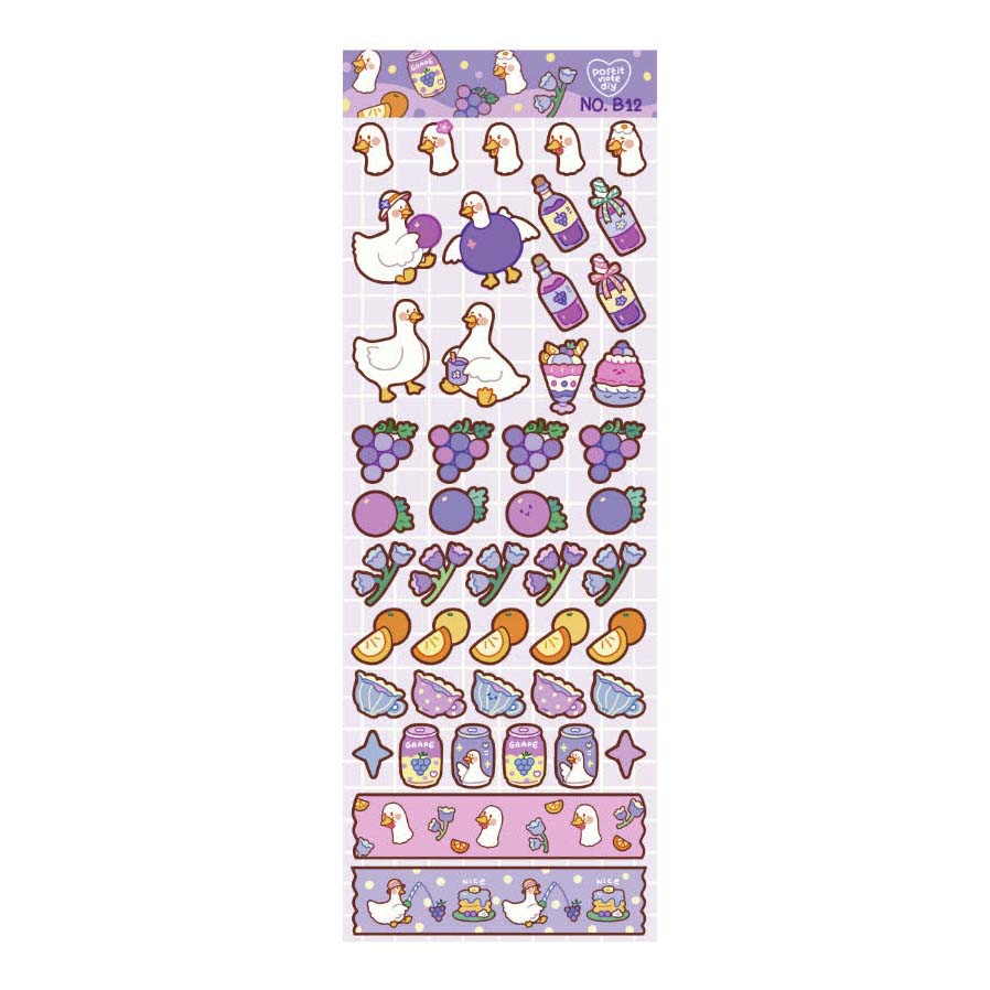 Stickers B12 Grape Geese