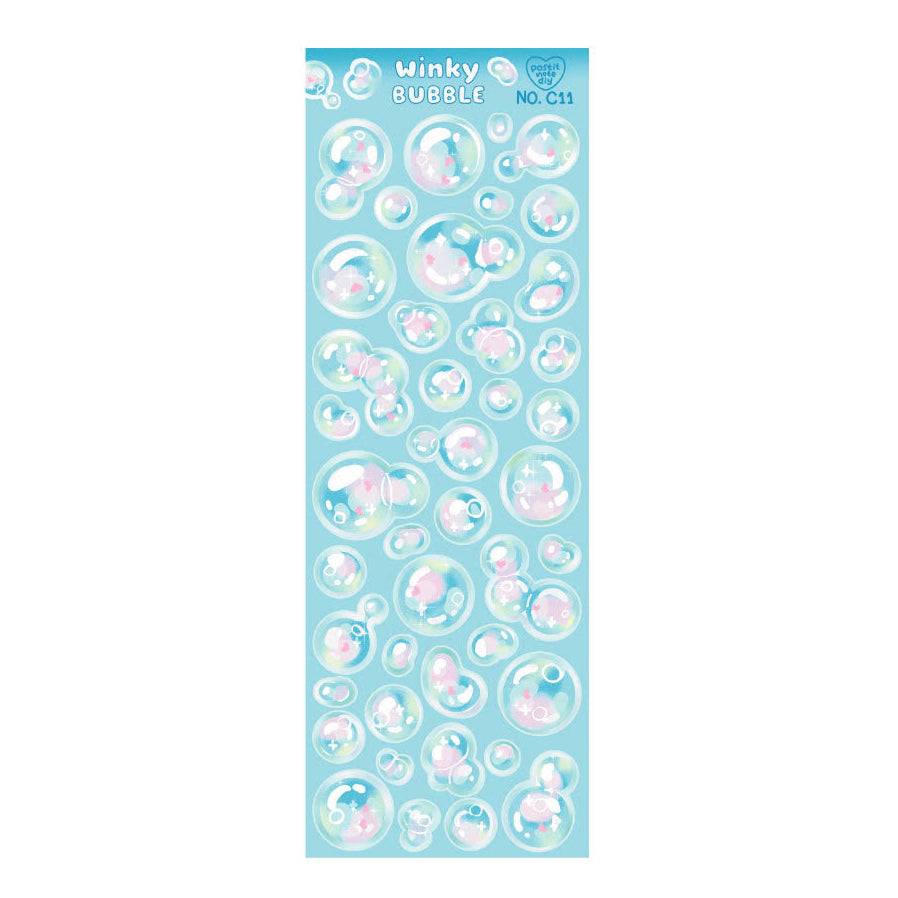 Stickers C11 Winky Bubble Blue