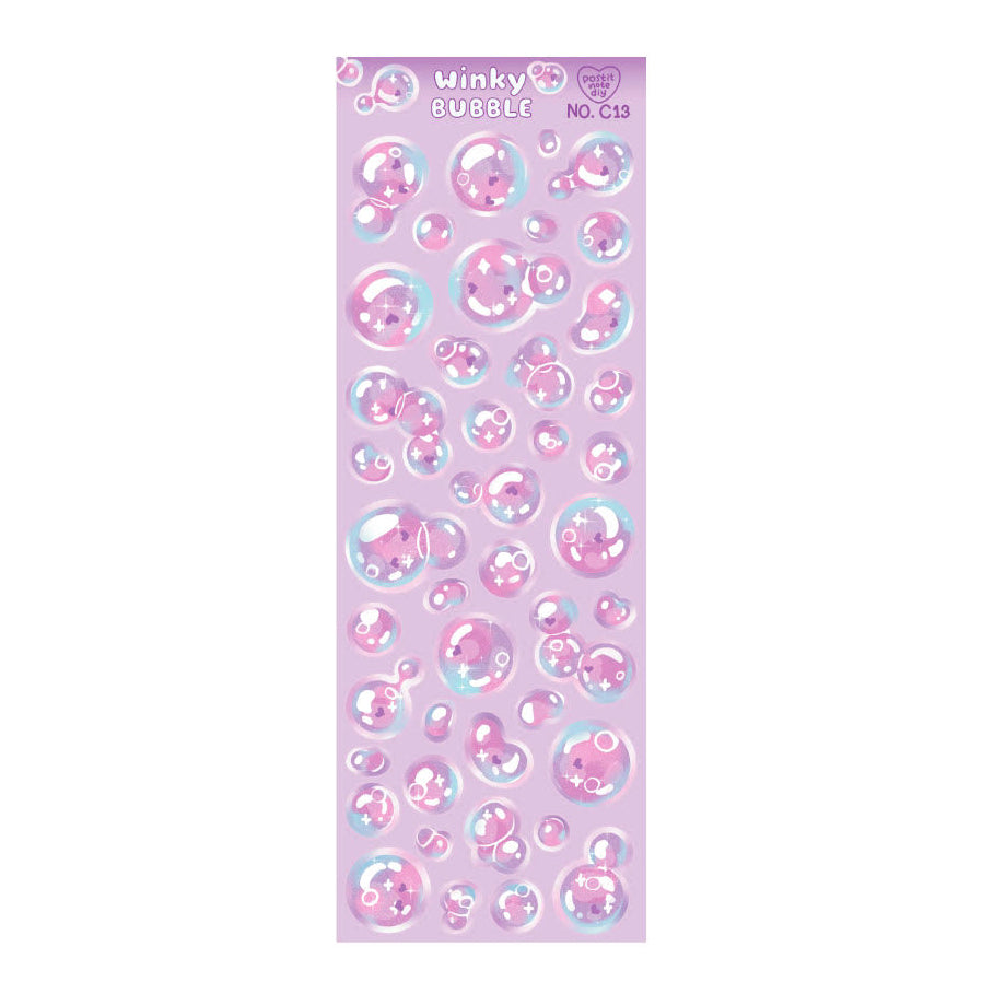 Stickers C13 Winky Bubble Purple