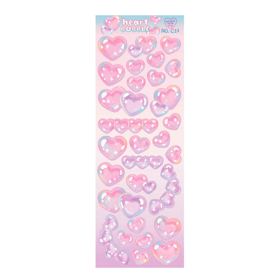 Stickers C17 Heart Bubble