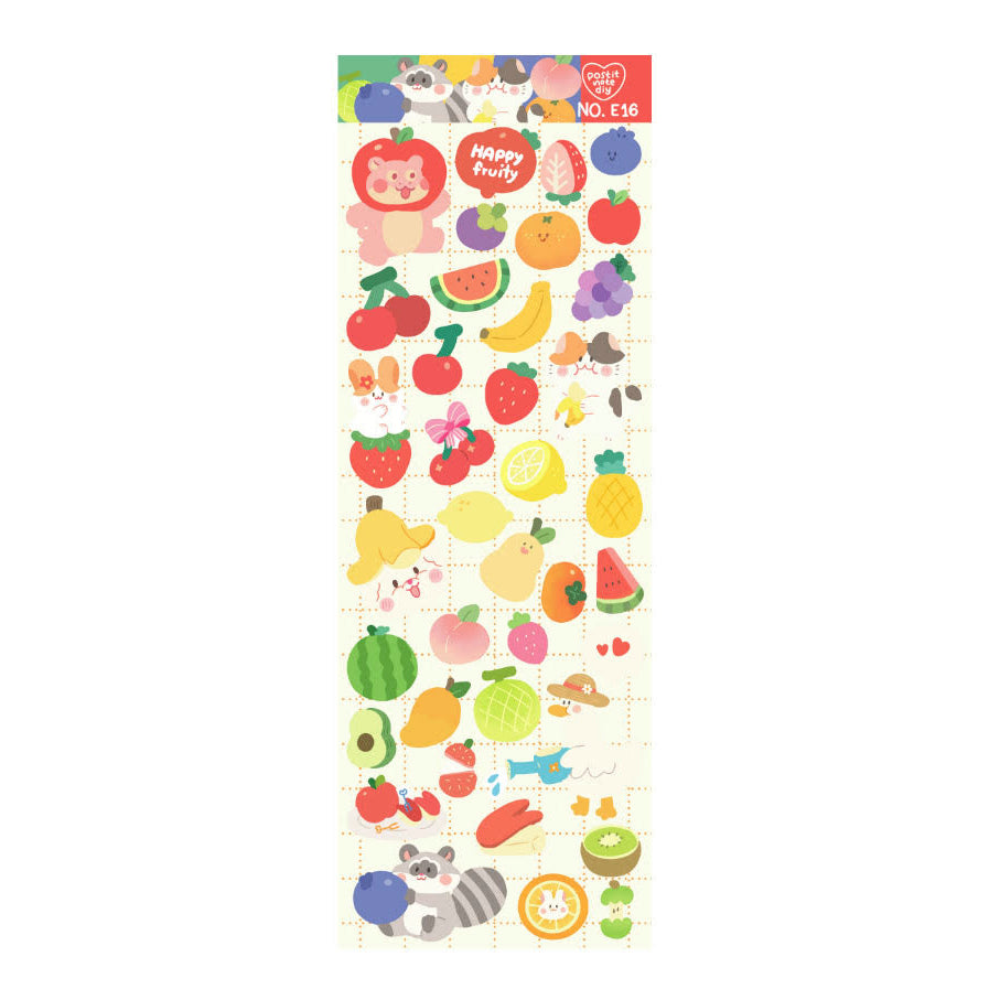 Stickers E16 Happy Fruity