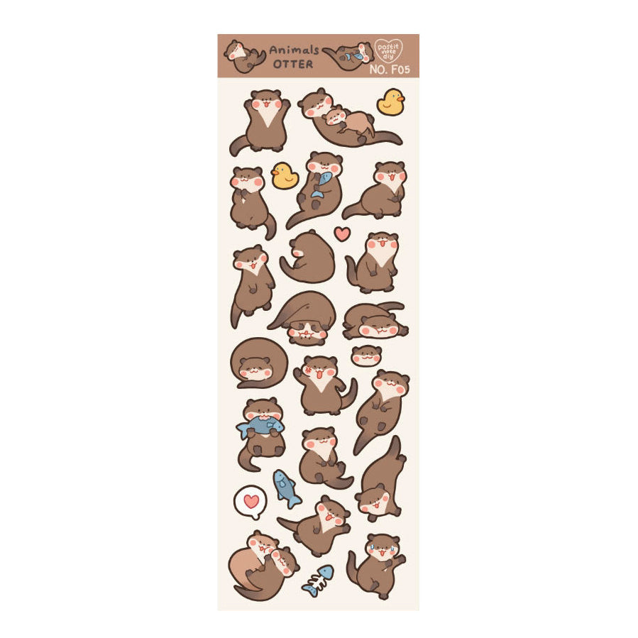 Stickers F05 Animals Otter