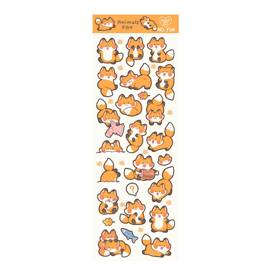 Stickers F06 Animals Fox