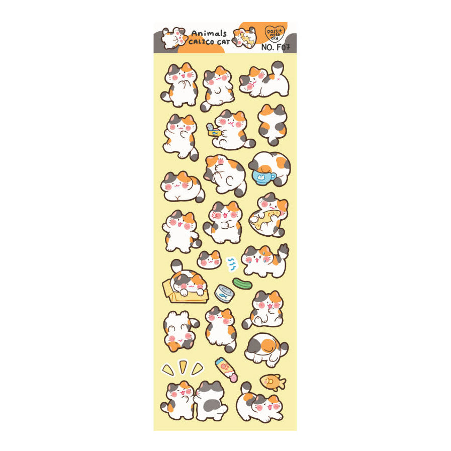 Stickers F07 Calico Cat