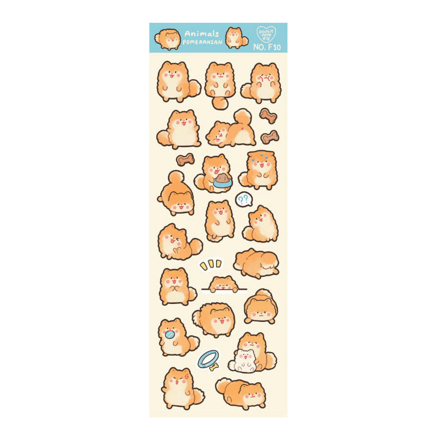 Stickers F10 Animals Pomeranian