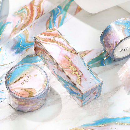 Washi Tape Foil Stone Pattern Colorful