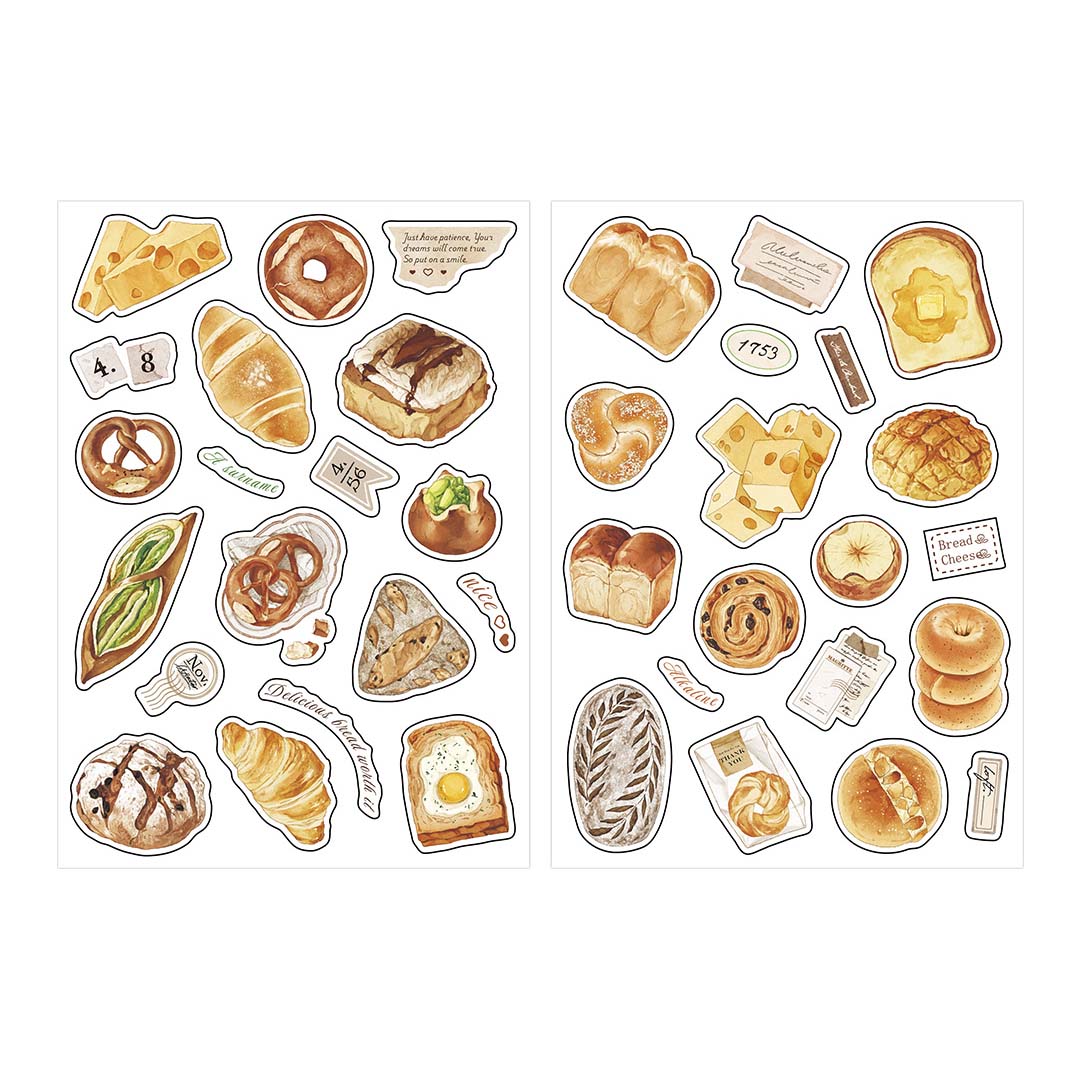 Stickers Sugar Diary Bread Time