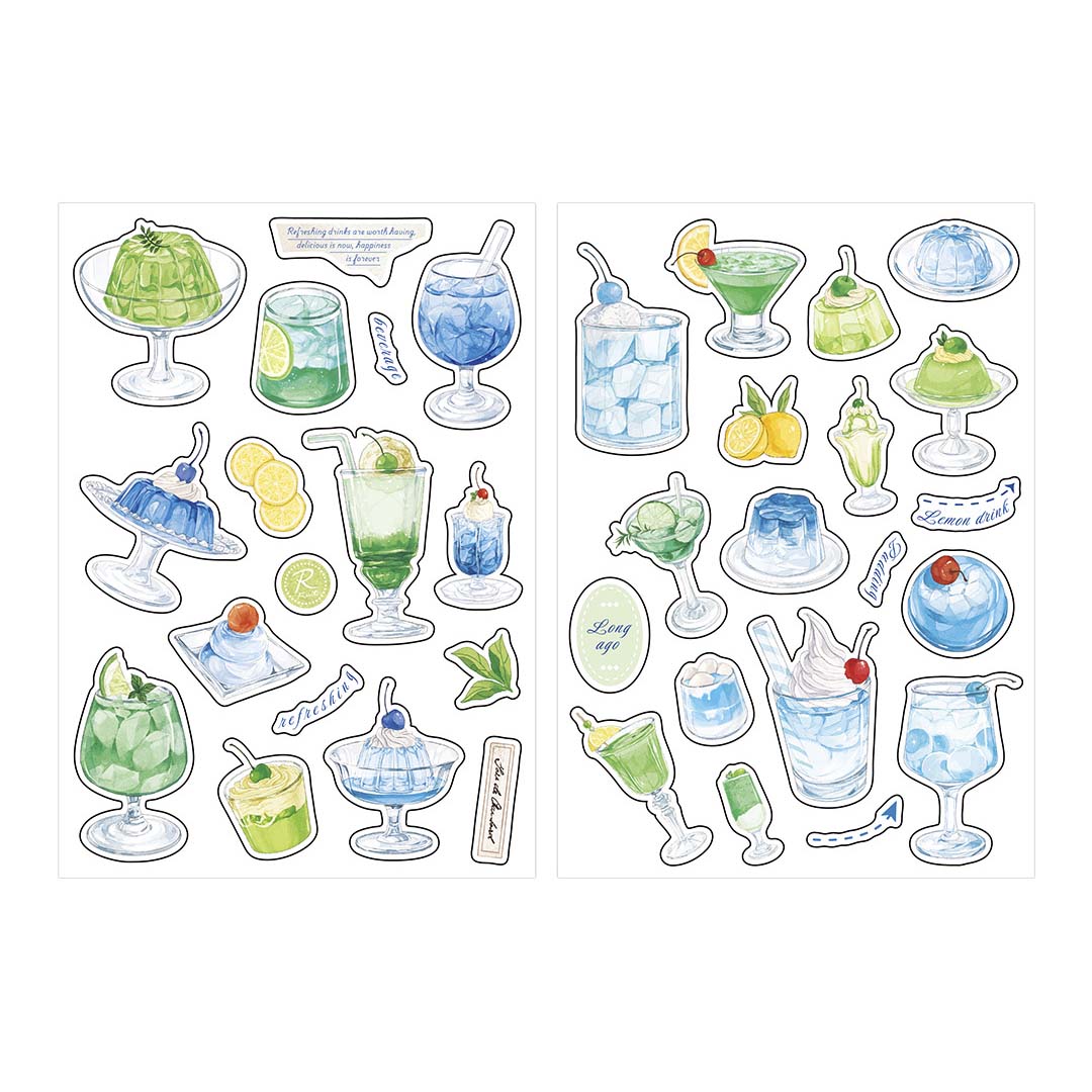 Stickers Sugar Diary Summer Beverage