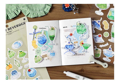 Stickers Sugar Diary Summer Beverage