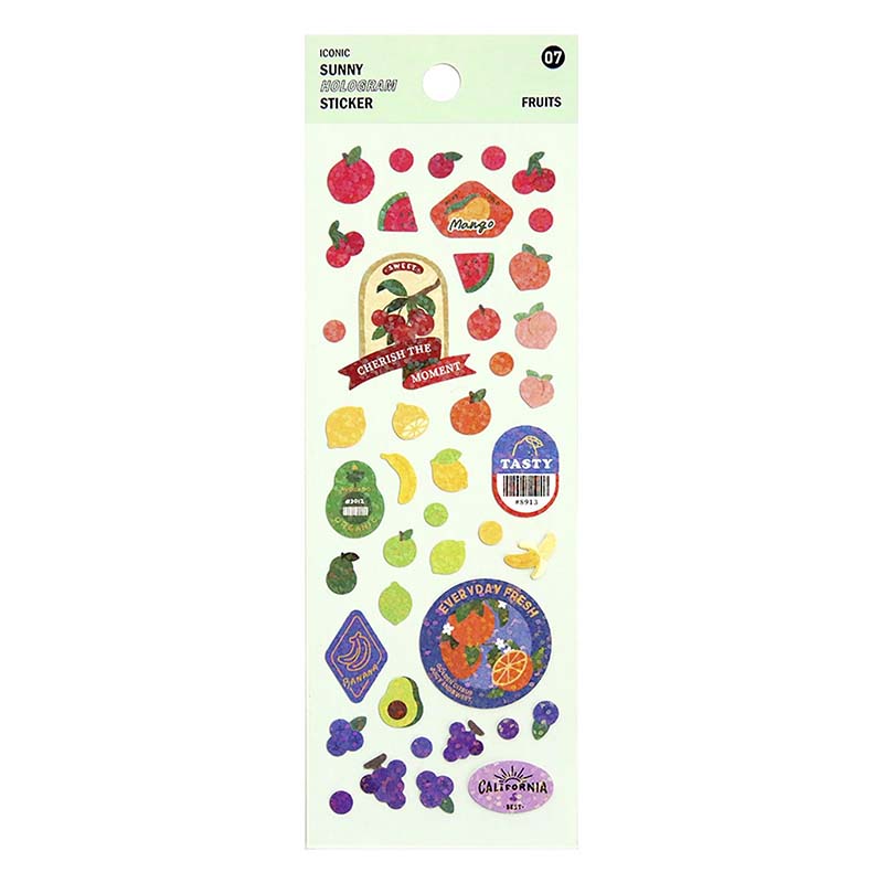 Stickers Sunny Hologram Fruits