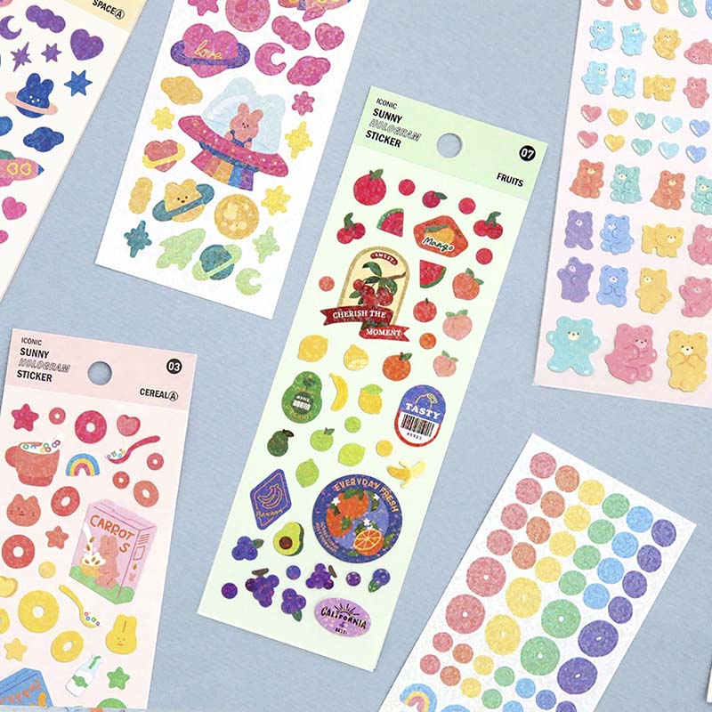 Stickers Sunny Hologram Fruits