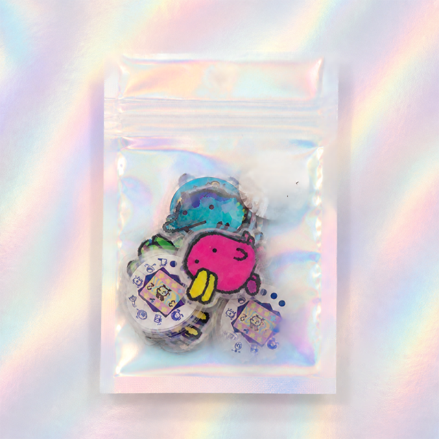 Stickers Aurora Hologram Clear Flake Stickers Illustration