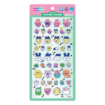 Stickers Tamagotchi Paradise Popcorn Sticker Dot Pink Land