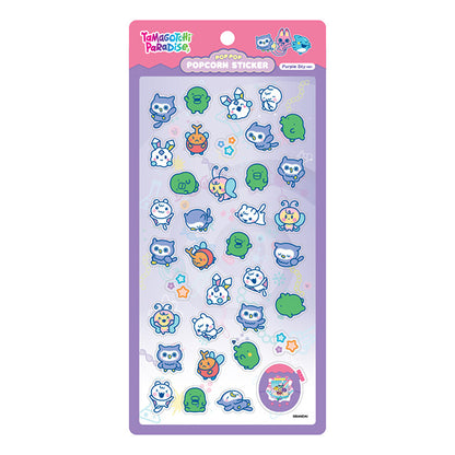 Stickers Tamagotchi Paradise Popcorn Sticker Purple Sky