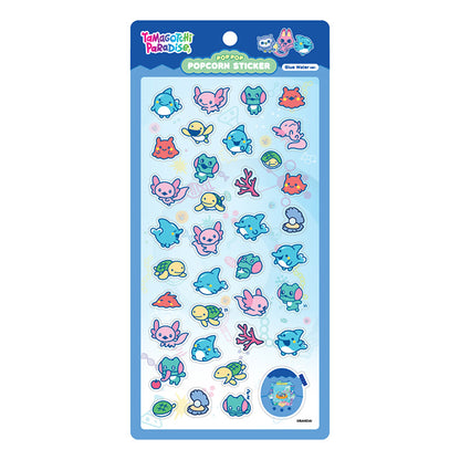 Stickers Tamagotchi Paradise Popcorn Sticker Blue Water