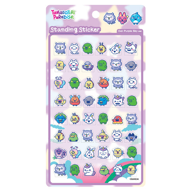 Stickers Tamagotchi Paradise Standing Sticker Dot Purple Sky