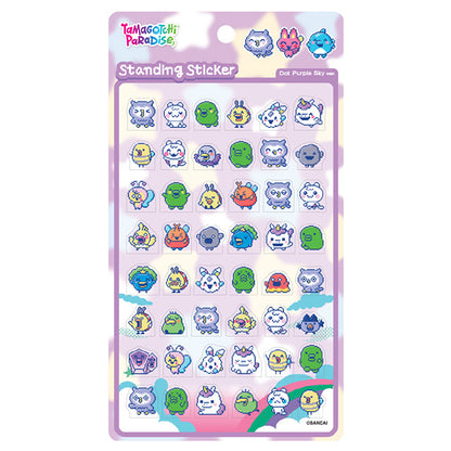 Stickers Tamagotchi Paradise Standing Sticker Dot Purple Sky