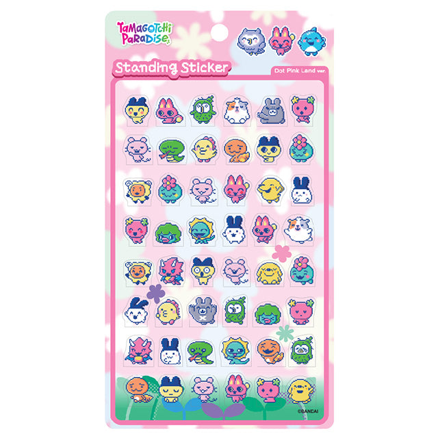 Stickers Tamagotchi Paradise Standing Sticker Dot Pink Land