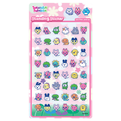 Stickers Tamagotchi Paradise Standing Sticker Dot Pink Land