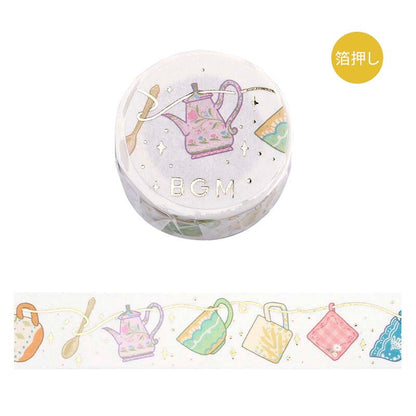 Washi Tape Foil Tea Time