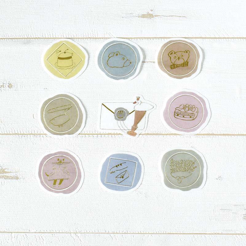 Stickers Flake Shochirou Tobimatsu Sealing Stamps