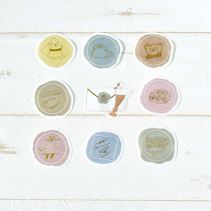 Stickers Flake Shochirou Tobimatsu Sealing Stamps