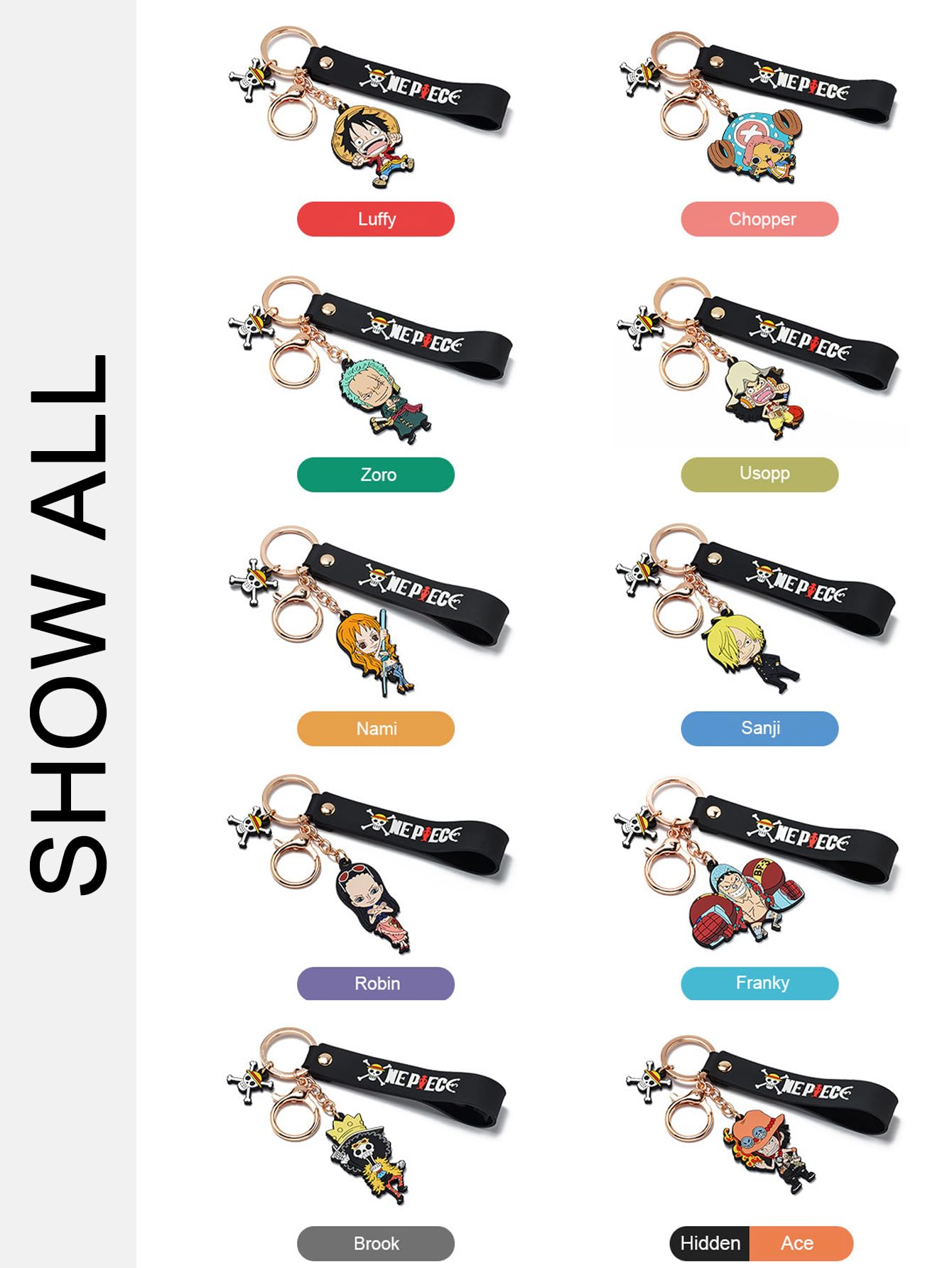 Blind Box Llavero One Piece Fish Man Island Series