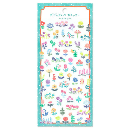 Stickers Vivid Color Flowers