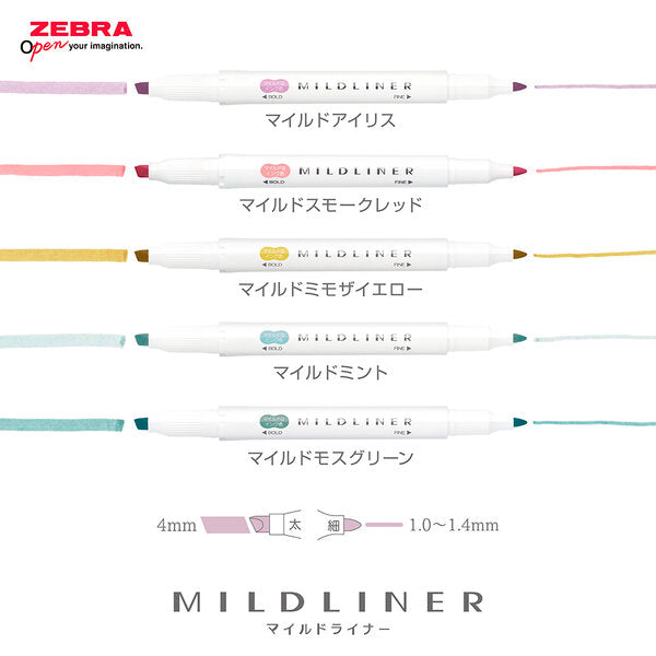 Subrayadores Mildliner Colores Calm (Individual)