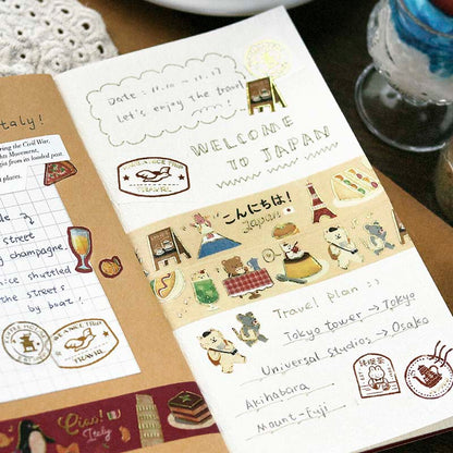 Washi Tape Foil World Cafe Travel Japan
