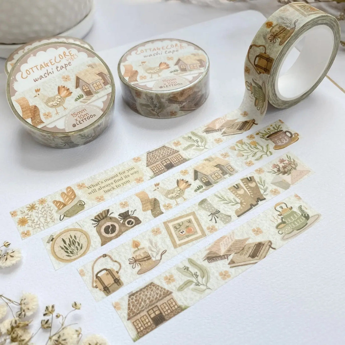 Cottagecore Vibes Washi Tape