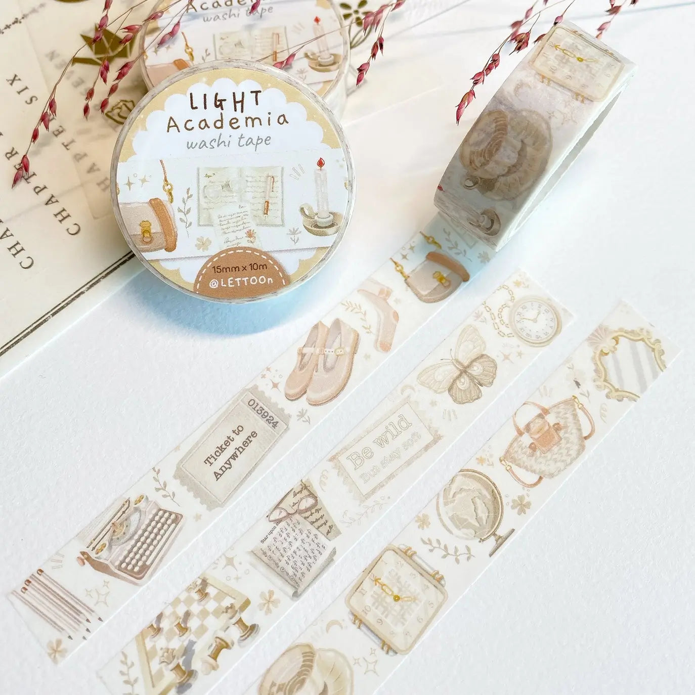 Light Academia Washi Tape