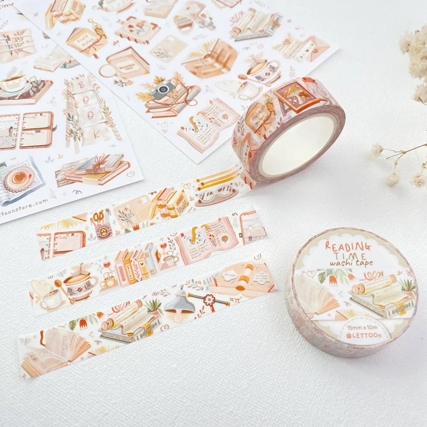 Reading Time Washi Tape